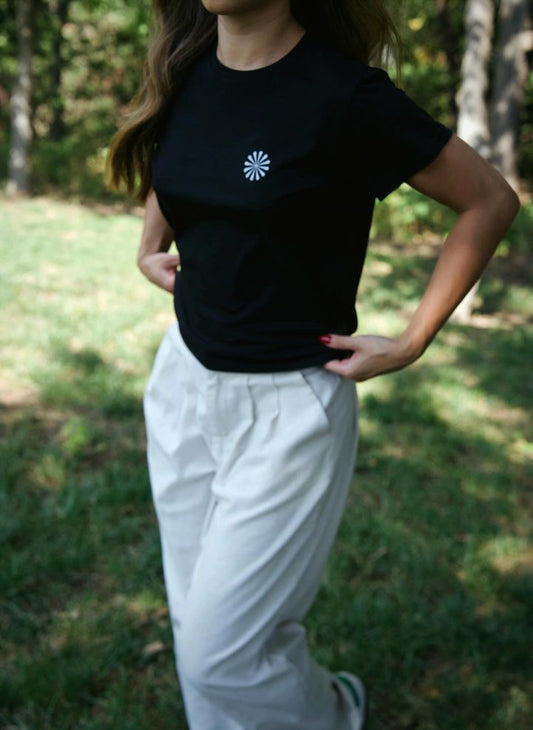 Women’s 100% Cotton High-Waisted T-Shirt